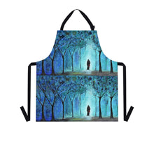 Load image into Gallery viewer, Apron - lightweight, silky finish 100% polyester, two front pockets. Many original artwork designs by Kerry Sandhu Art