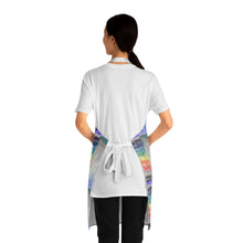 Load image into Gallery viewer, Apron - lightweight, silky finish 100% polyester, two front pockets. Many original artwork designs by Kerry Sandhu Art