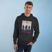 Load image into Gallery viewer, Hoodie 80/20 cotton/polyester anti-pill fleece, has a kangaroo pocket, sleeve cuff ribbing & is preshrunk by Kerry Sandhu Art