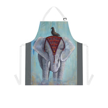 Load image into Gallery viewer, Apron - lightweight, silky finish 100% polyester, two front pockets. Many original artwork designs by Kerry Sandhu Art