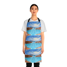 Load image into Gallery viewer, Apron - lightweight, silky finish 100% polyester, two front pockets. Many original artwork designs by Kerry Sandhu Art