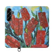 Load image into Gallery viewer, Rustic Bottle Brush - PHONE CASE WALLET - by Kerry Sandhu Art