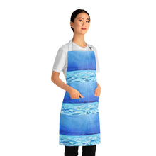 Load image into Gallery viewer, Apron - lightweight, silky finish 100% polyester, two front pockets. Many original artwork designs by Kerry Sandhu Art