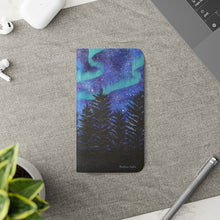 Load image into Gallery viewer, Northern Lights - PHONE CASE WALLET - by Kerry Sandhu Art