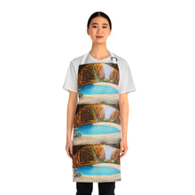 Load image into Gallery viewer, Apron - lightweight, silky finish 100% polyester, two front pockets. Many original artwork designs by Kerry Sandhu Art
