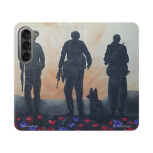Load image into Gallery viewer, The Dust of Uruzgan (with Poppies) - PHONE CASE WALLET - by Kerry Sandhu Art