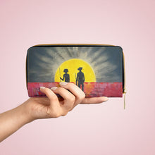 Load image into Gallery viewer, Pockets for cash, c/cards, coins, & more. Stylish faux leather, lots of original artworks by Kerry Sandhu Art to choose from