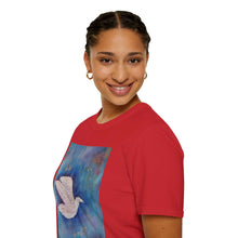 Load image into Gallery viewer, T-Shirt made from very soft materials, no side seams. Feels like bliss to wear! Many designs by Kerry Sandhu Art