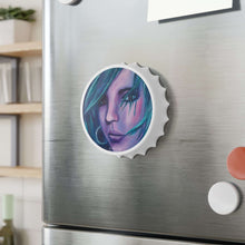 Load image into Gallery viewer, Plastic exterior w/ metallic bottom, magnetic back, 2 different opening mechanisms, matte finish. Art by Kerry Sandhu Art