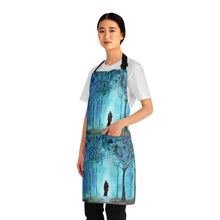 Load image into Gallery viewer, Apron - lightweight, silky finish 100% polyester, two front pockets. Many original artwork designs by Kerry Sandhu Art