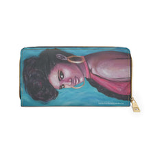Load image into Gallery viewer, Pockets for cash, c/cards, coins, & more. Stylish faux leather, lots of original artworks by Kerry Sandhu Art to choose from