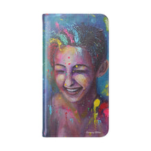 Load image into Gallery viewer, Raining Glitter - PHONE CASE WALLET for Samsung & iPhones - by Kerry Sandhu Art