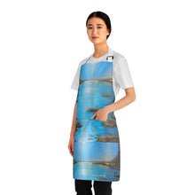 Load image into Gallery viewer, Apron - lightweight, silky finish 100% polyester, two front pockets. Many original artwork designs by Kerry Sandhu Art