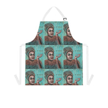 Load image into Gallery viewer, Apron - lightweight, silky finish 100% polyester, two front pockets. Many original artwork designs by Kerry Sandhu Art