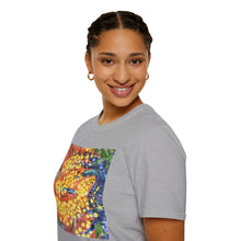Load image into Gallery viewer, T-Shirt made from very soft materials, no side seams. Feels like bliss to wear! Many designs by Kerry Sandhu Art