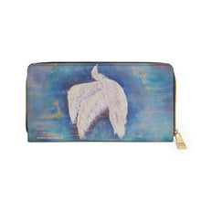 Load image into Gallery viewer, Pockets for cash, c/cards, coins, & more. Stylish faux leather, lots of original artworks by Kerry Sandhu Art to choose from