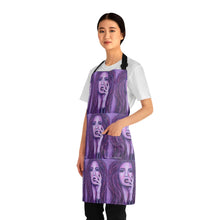 Load image into Gallery viewer, Apron - lightweight, silky finish 100% polyester, two front pockets. Many original artwork designs by Kerry Sandhu Art