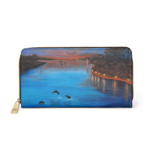 Load image into Gallery viewer, Pockets for cash, c/cards, coins, & more. Stylish faux leather, lots of original artworks by Kerry Sandhu Art to choose from