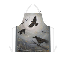 Load image into Gallery viewer, Apron - lightweight, silky finish 100% polyester, two front pockets. Many original artwork designs by Kerry Sandhu Art