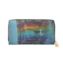Load image into Gallery viewer, Pockets for cash, c/cards, coins, & more. Stylish faux leather, lots of original artworks by Kerry Sandhu Art to choose from