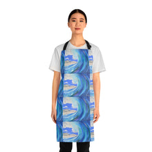 Load image into Gallery viewer, Apron - lightweight, silky finish 100% polyester, two front pockets. Many original artwork designs by Kerry Sandhu Art