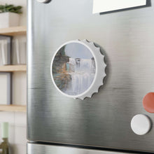 Load image into Gallery viewer, Plastic exterior w/ metallic bottom, magnetic back, 2 different opening mechanisms, matte finish. Art by Kerry Sandhu Art