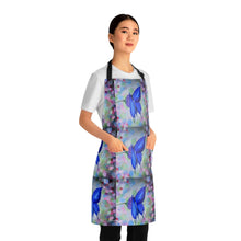 Load image into Gallery viewer, Apron - lightweight, silky finish 100% polyester, two front pockets. Many original artwork designs by Kerry Sandhu Art