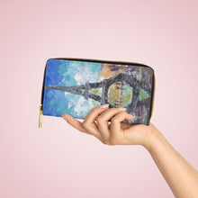 Load image into Gallery viewer, Pockets for cash, c/cards, coins, & more. Stylish faux leather, lots of original artworks by Kerry Sandhu Art to choose from