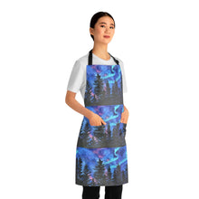 Load image into Gallery viewer, Apron - lightweight, silky finish 100% polyester, two front pockets. Many original artwork designs by Kerry Sandhu Art