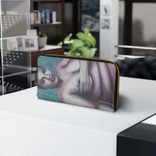 Load image into Gallery viewer, Pockets for cash, c/cards, coins, & more. Stylish faux leather, lots of original artworks by Kerry Sandhu Art to choose from