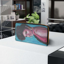 Load image into Gallery viewer, Pockets for cash, c/cards, coins, & more. Stylish faux leather, lots of original artworks by Kerry Sandhu Art to choose from