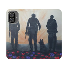 Load image into Gallery viewer, The Dust of Uruzgan (with Poppies) - PHONE CASE WALLET - by Kerry Sandhu Art