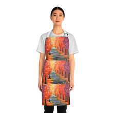 Load image into Gallery viewer, Apron - lightweight, silky finish 100% polyester, two front pockets. Many original artwork designs by Kerry Sandhu Art