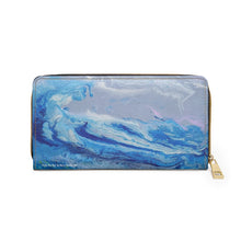 Load image into Gallery viewer, Pockets for cash, c/cards, coins, & more. Stylish faux leather, lots of original artworks by Kerry Sandhu Art to choose from