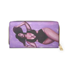Load image into Gallery viewer, Pockets for cash, c/cards, coins, & more. Stylish faux leather, lots of original artworks by Kerry Sandhu Art to choose from