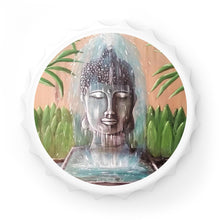 Load image into Gallery viewer, Plastic exterior w/ metallic bottom, magnetic back, 2 different opening mechanisms, matte finish. Art by Kerry Sandhu Art