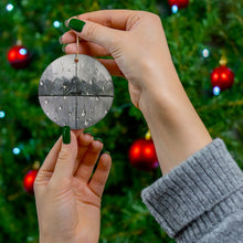 Load image into Gallery viewer, Original artwork front, description on back. Thick high-quality porcelain. 7cm diameter. Comes w/ ribbon by Kerry Sandhu Art