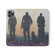 Load image into Gallery viewer, The Dust of Uruzgan (with Poppies) - PHONE CASE WALLET - by Kerry Sandhu Art