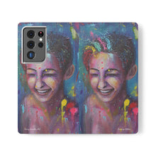 Load image into Gallery viewer, Raining Glitter - PHONE CASE WALLET for Samsung & iPhones - by Kerry Sandhu Art