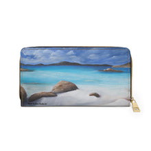 Load image into Gallery viewer, Pockets for cash, c/cards, coins, & more. Stylish faux leather, lots of original artworks by Kerry Sandhu Art to choose from