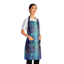 Load image into Gallery viewer, Apron - lightweight, silky finish 100% polyester, two front pockets. Many original artwork designs by Kerry Sandhu Art