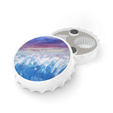 Load image into Gallery viewer, Plastic exterior w/ metallic bottom, magnetic back, 2 different opening mechanisms, matte finish. Art by Kerry Sandhu Art