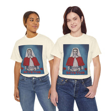 Load image into Gallery viewer, WWI Nurse in a red cape, holding a pan with red poppies and the word Devotion at the bottom