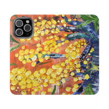 Load image into Gallery viewer, Rustic Wattle - PHONE CASE WALLET for Samsung & iPhones - by Kerry Sandhu Art