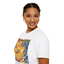 Load image into Gallery viewer, T-Shirt made from very soft materials, no side seams. Feels like bliss to wear! Many designs by Kerry Sandhu Art