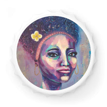 Load image into Gallery viewer, Plastic exterior w/ metallic bottom, magnetic back, 2 different opening mechanisms, matte finish. Art by Kerry Sandhu Art