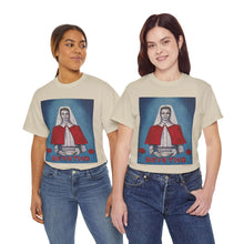 Load image into Gallery viewer, WWI Nurse in a red cape, holding a pan with red poppies and the word Devotion at the bottom