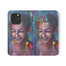 Load image into Gallery viewer, Raining Glitter - PHONE CASE WALLET for Samsung & iPhones - by Kerry Sandhu Art