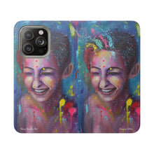 Load image into Gallery viewer, Raining Glitter - PHONE CASE WALLET for Samsung & iPhones - by Kerry Sandhu Art