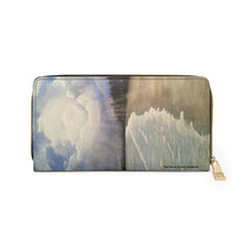 Load image into Gallery viewer, Pockets for cash, c/cards, coins, & more. Stylish faux leather, lots of original artworks by Kerry Sandhu Art to choose from